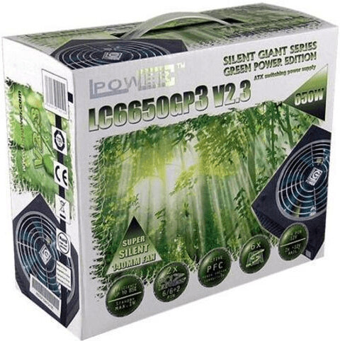 LC-Power LC6650GP3 PSU, 650W, V2.3, Nero