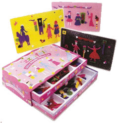 Toybrokers Fuzzy-Felt Glitter Princess Deluxe Set