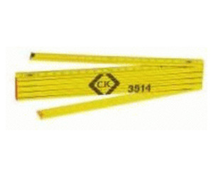 BMI Gliedermaßstab 9802 Länge 2 m Breite 16 mm mm/cm EG III Buche weiß-gelb 