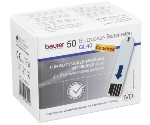 Beurer GL 40 Blutzuckerteststreifen (50 Stk.)