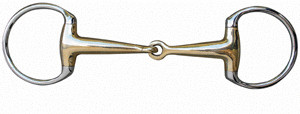 HKM Mors à olive 18 mm argentan et anneaux inox