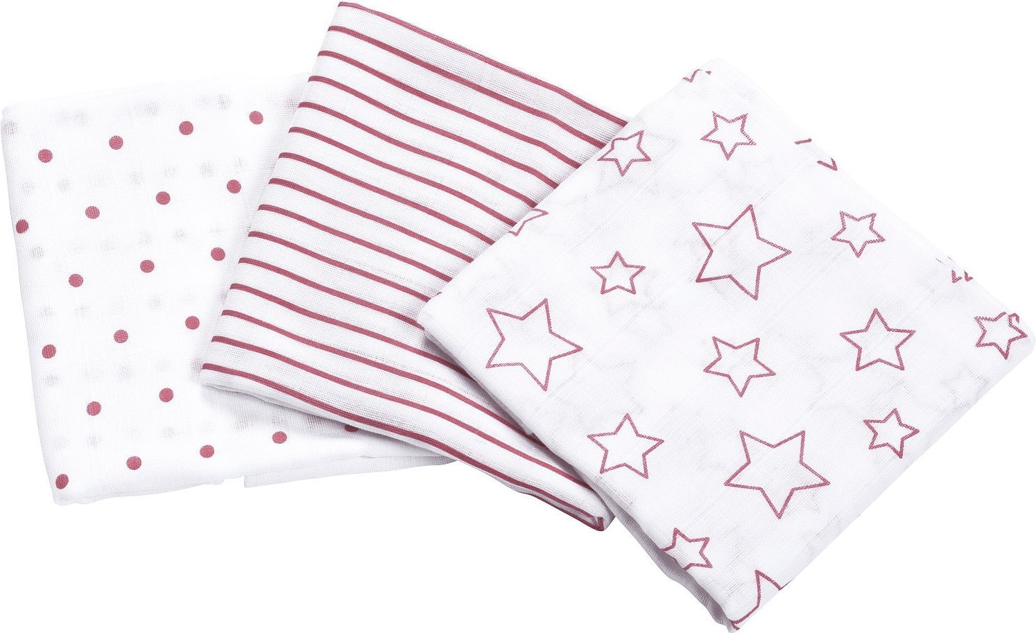Odenwälder BabyNest Lot de 3 langes (80 x 80 cm)