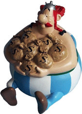 Plastoy Astérix et Obelix - Tirelire Obélix
