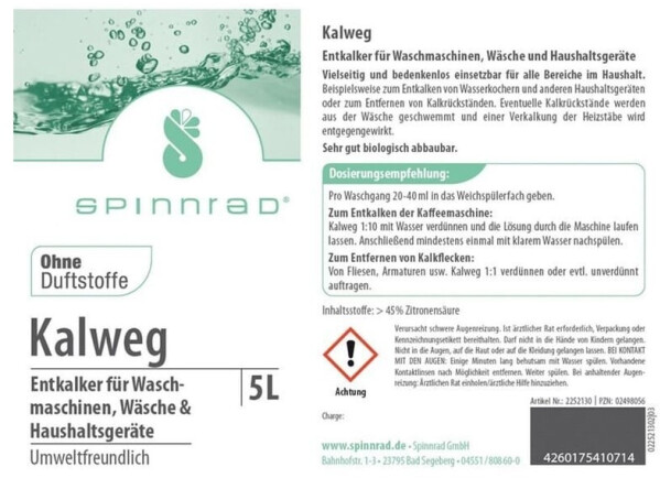 Spinnrad Kalweg Flüssig (5000 ml), Bild 3