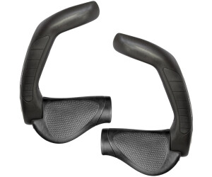 Poignées Ergon GP3S Lock On Noires - Ergonomiques Avec Embouts, Universelles, Diamètre 22.2mm