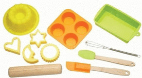 Kitchen Craft Let's Make Children's Silicone Bakeware Set 11 Piece