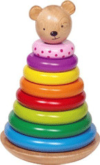 Goki Pyramide en bois ours