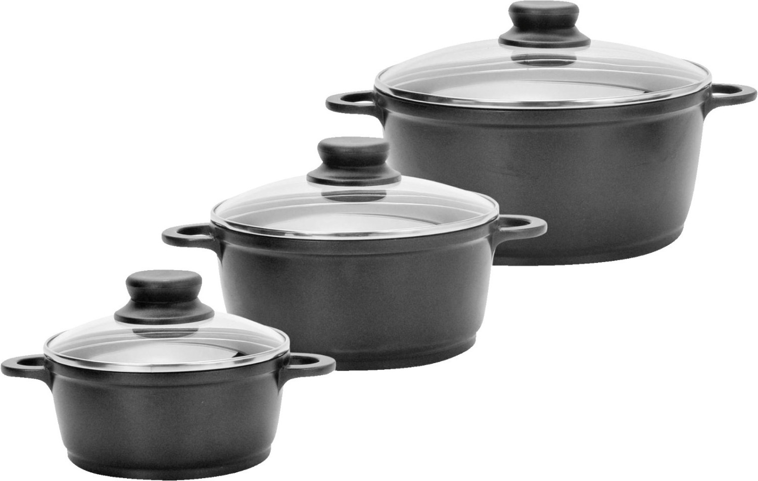 Elo Black Cast Aluguss, set de 3 pièces