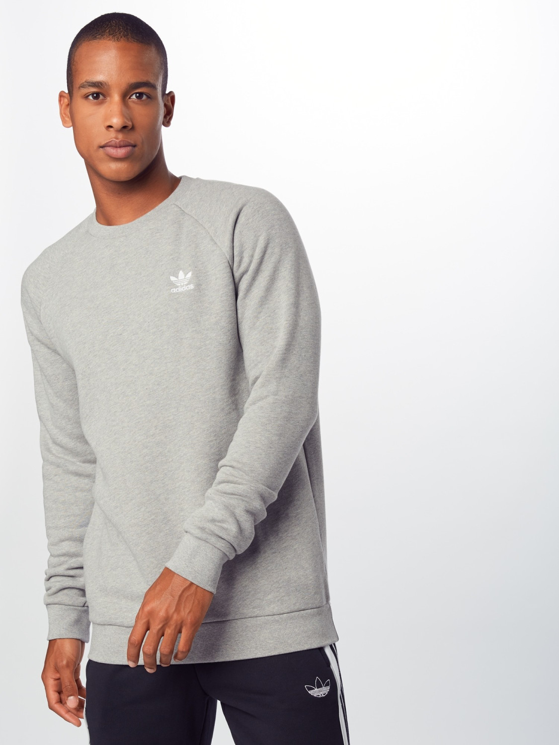 Adidas LOUNGEWEAR Trefoil Essentials bei medium ab heather | 49,99 grey € Preisvergleich Sweatshirt