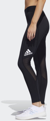 Adidas Alphaskin long Tight black / white Women (FJ7167)