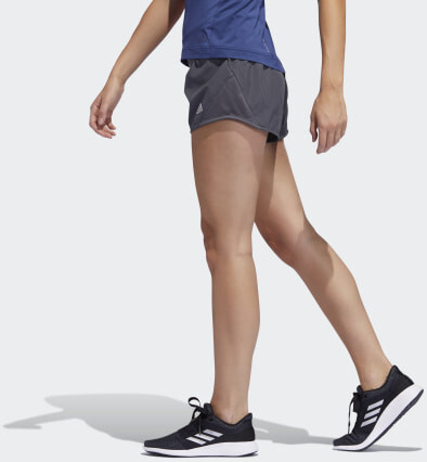 Adidas Run It 3-Stipes PB Shorts grey six Women (FQ2462)