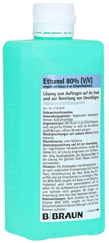 BRAUN Ethanol 70% Reinigungsalkohol - Brunnmatt Drogerie Shop