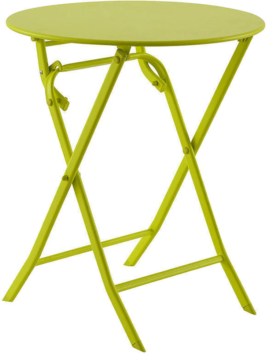 Hespéride Table de jardin pliante ronde Greensboro 2 places absinthe