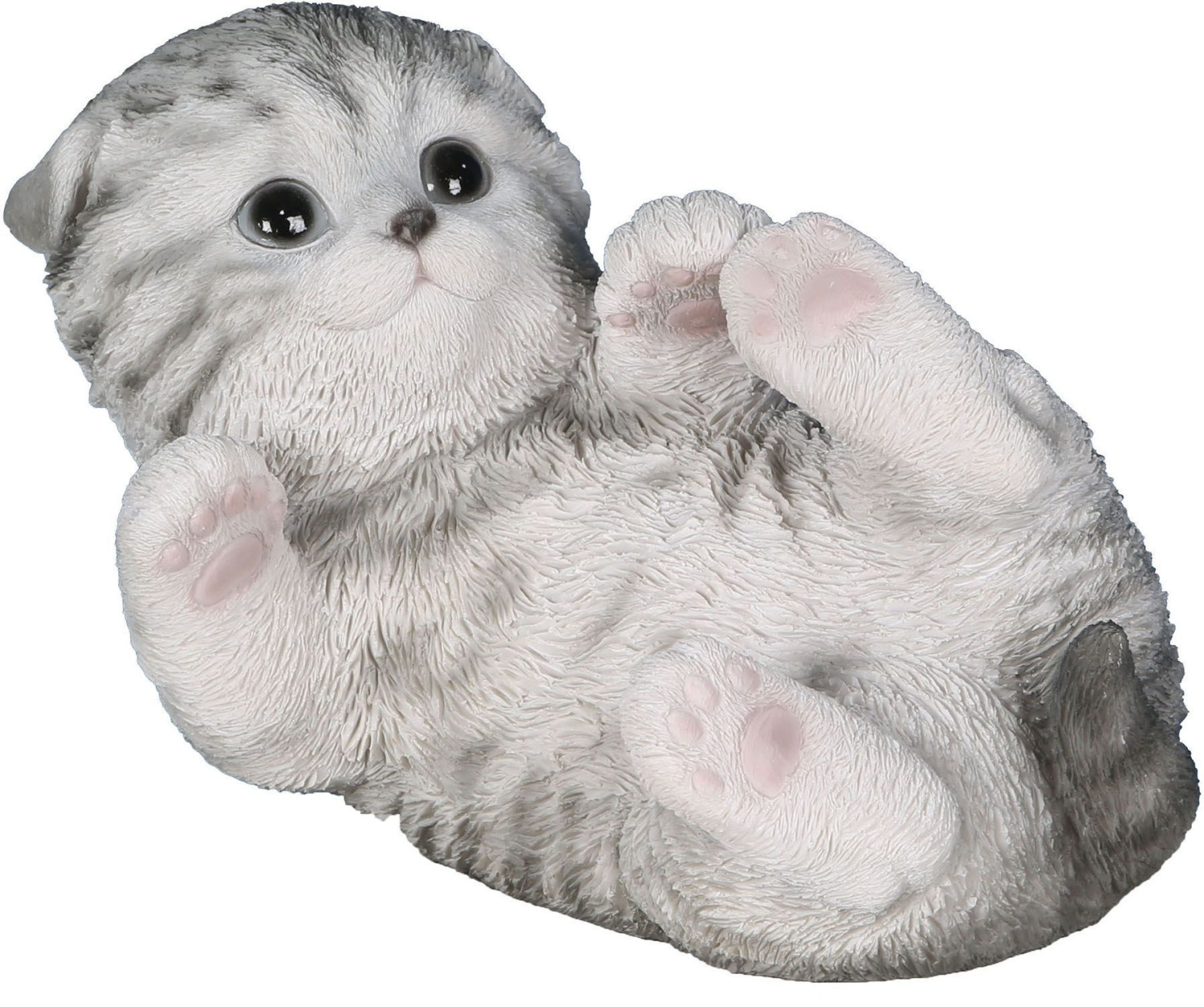 Riviera System Chaton gris jouant en résine 18 cm