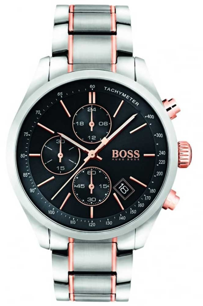 Hugo boss grand prix top watch rose gold