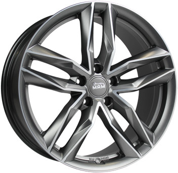 MAM RS3 (8,5x20) matt palladium front polished