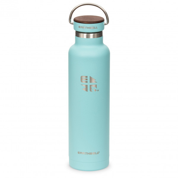 Earthwell Woodie Walnut Cap Iso (650ml) Aqua Blue