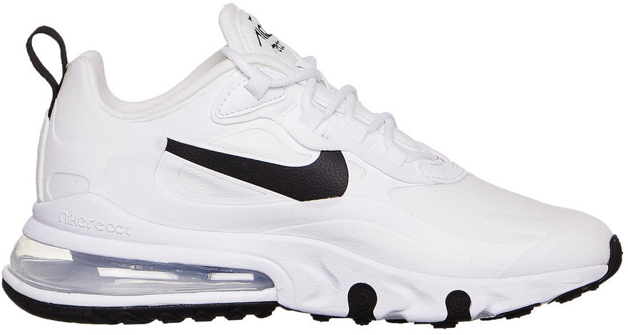 Air max 270 react white black metallic silver 2025