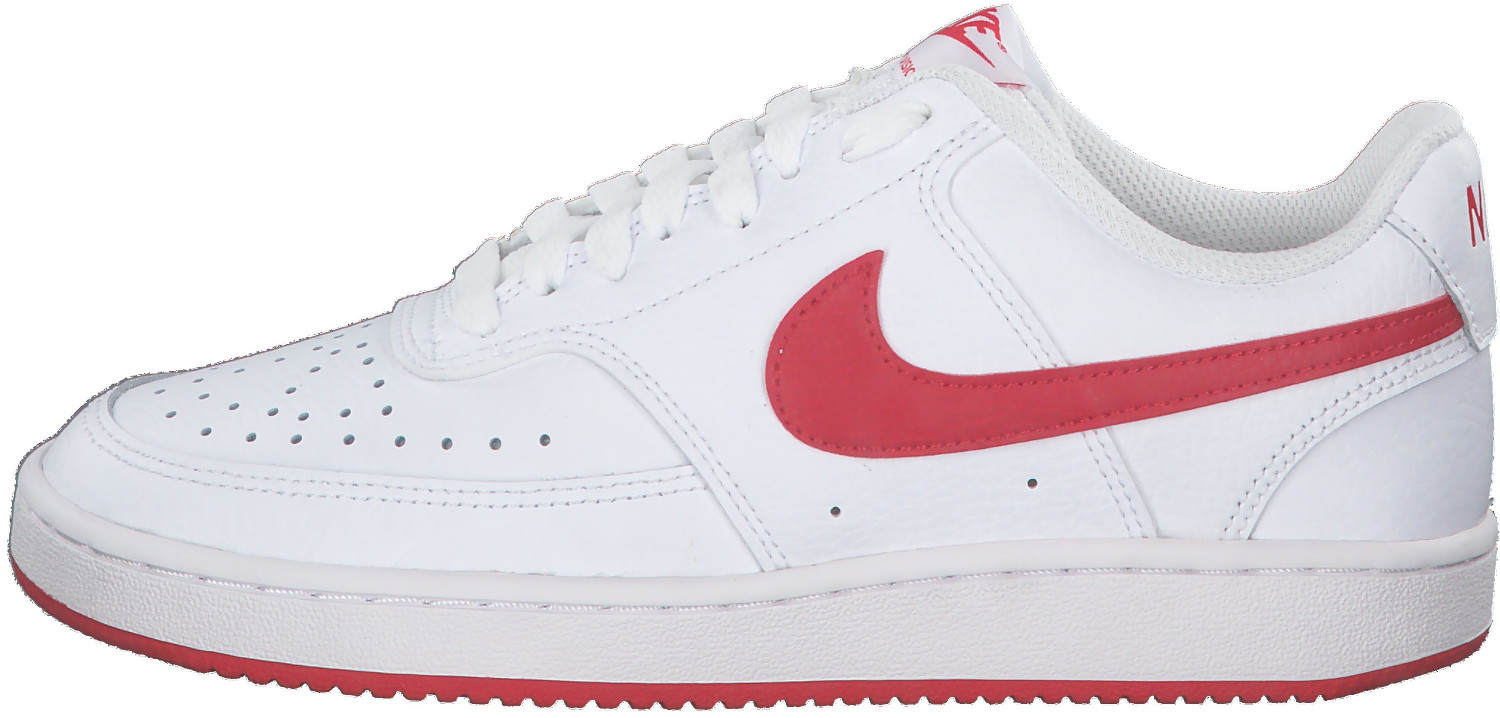 nike women's court vision low shoes red and white