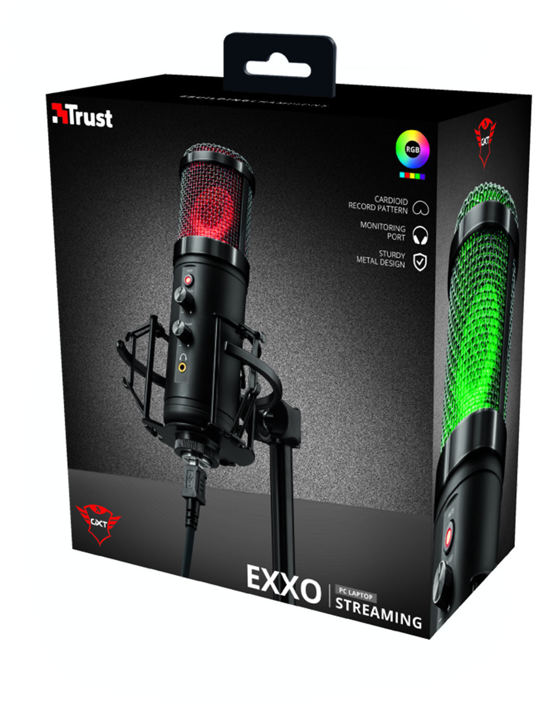 Trust GXT 256 Exxo Micrófono Condensador Gaming USB