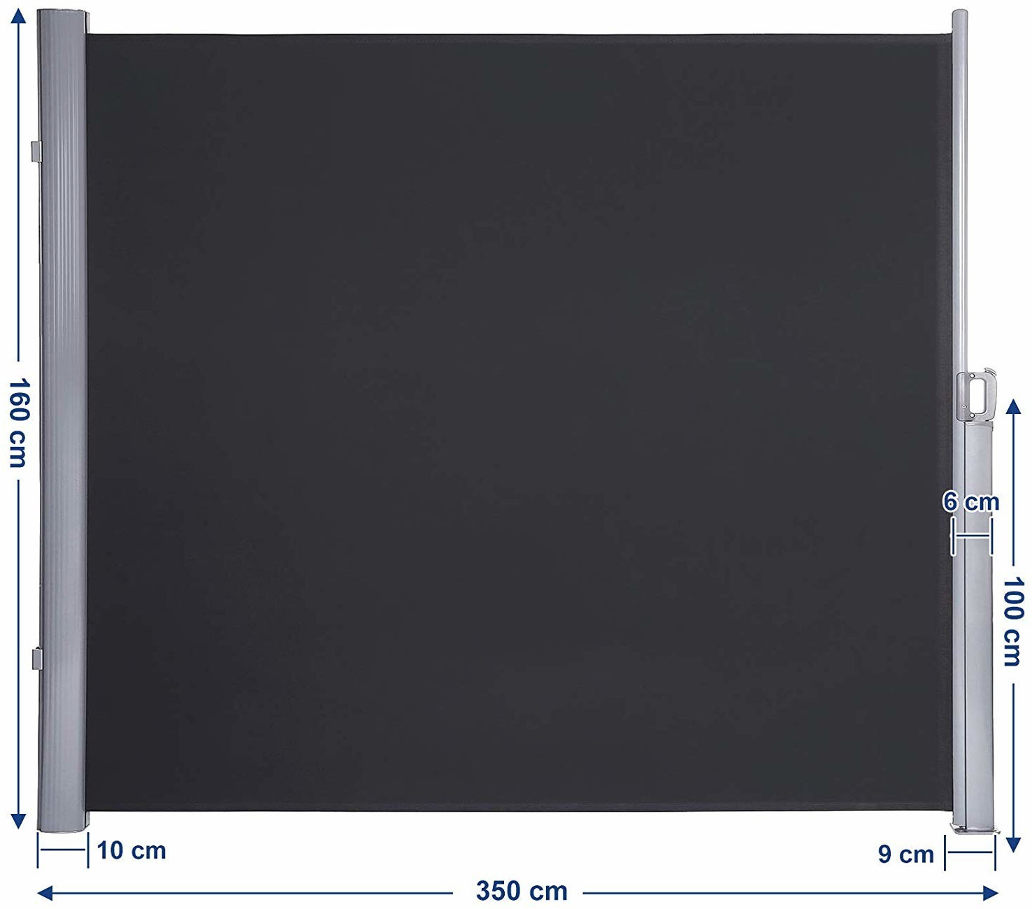 Songmics Brise-vue GSA165 350 × 160 cm gris