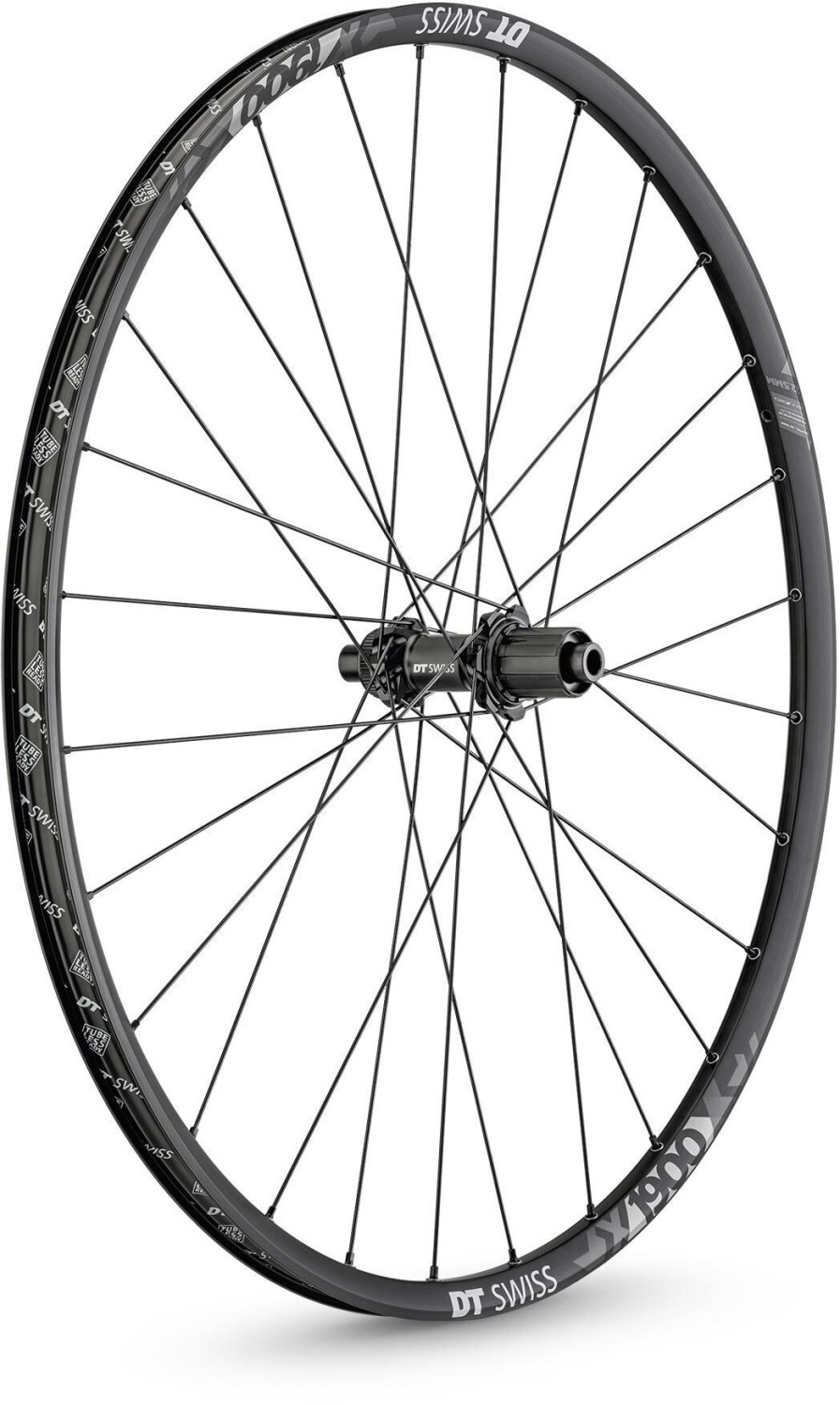 DT Swiss X 1900 Spline Hinterrad 27,5" Alu CL 148/12mm TA Boost Shimano DB 22,5mm schwarz/weiß 2020 MTB Hinterräder