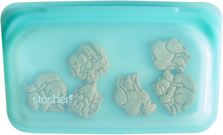 Stasher Silicone Reusable Food Storage Bag (9.9 floz) Aqua Blue