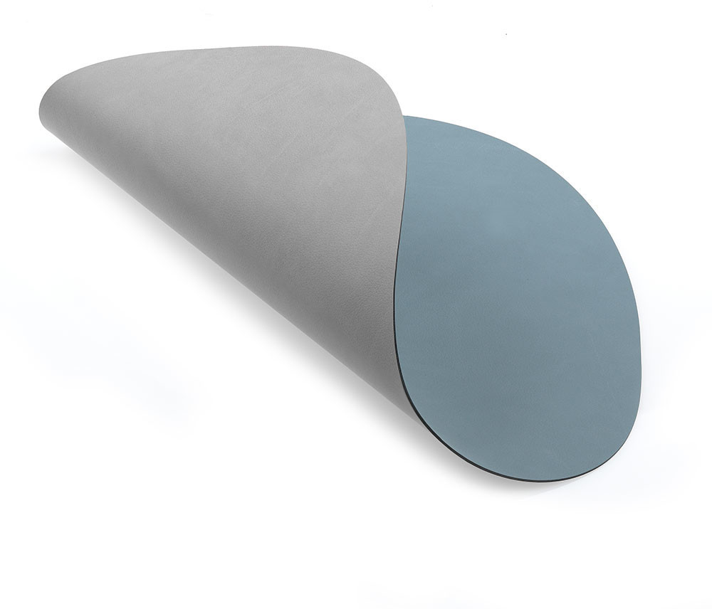 LINDDNA Curve double L reversible light blue/light grey