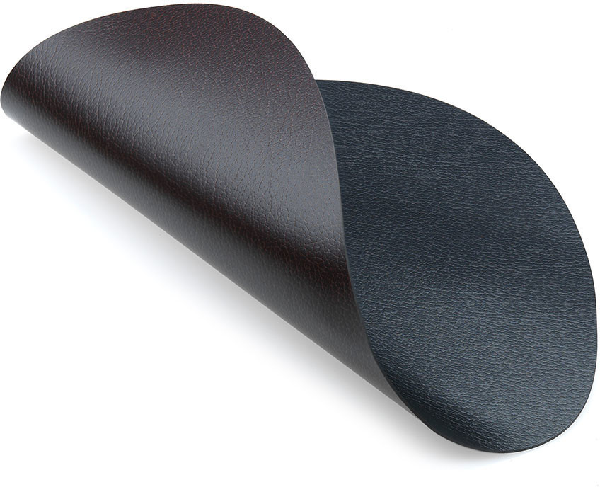 LINDDNA Curve double placemat L black / brown - brown