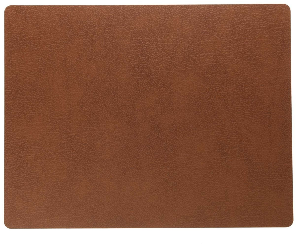 LINDDNA Square Bull L recycled leather 1 piece natural (35 x 45 cm)