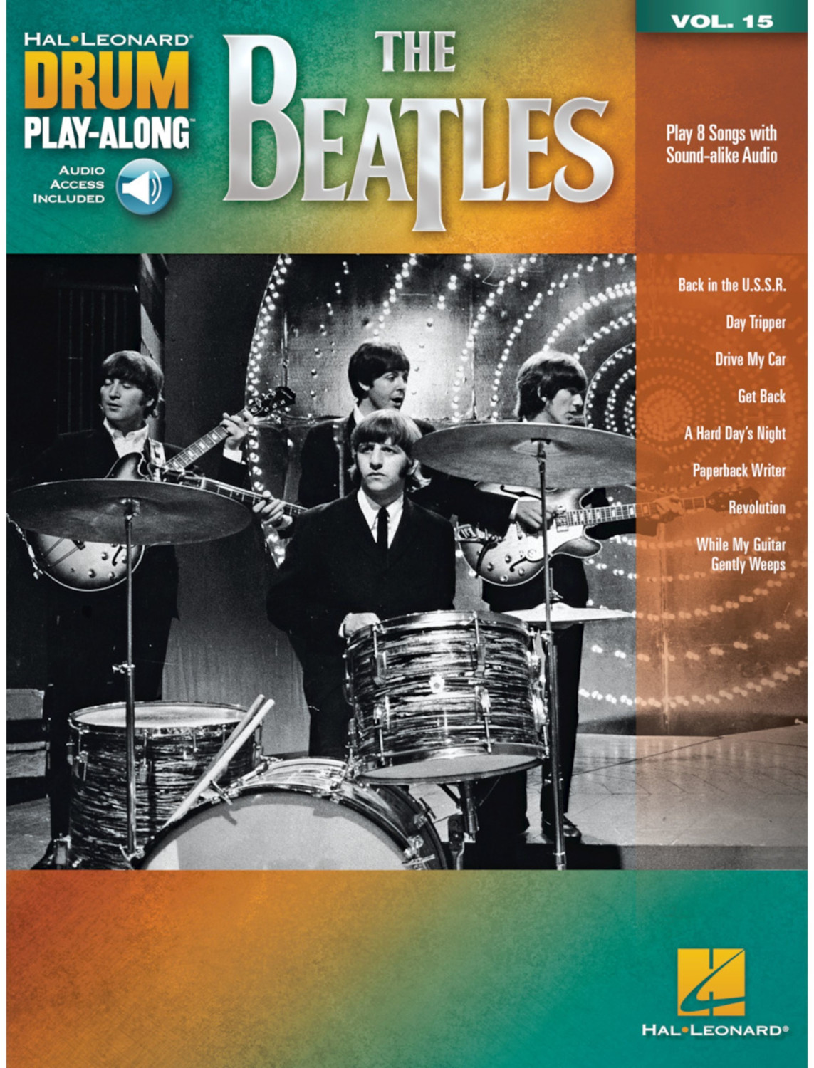 Hal Leonard The Beatles Drum Play-Along Volume 15