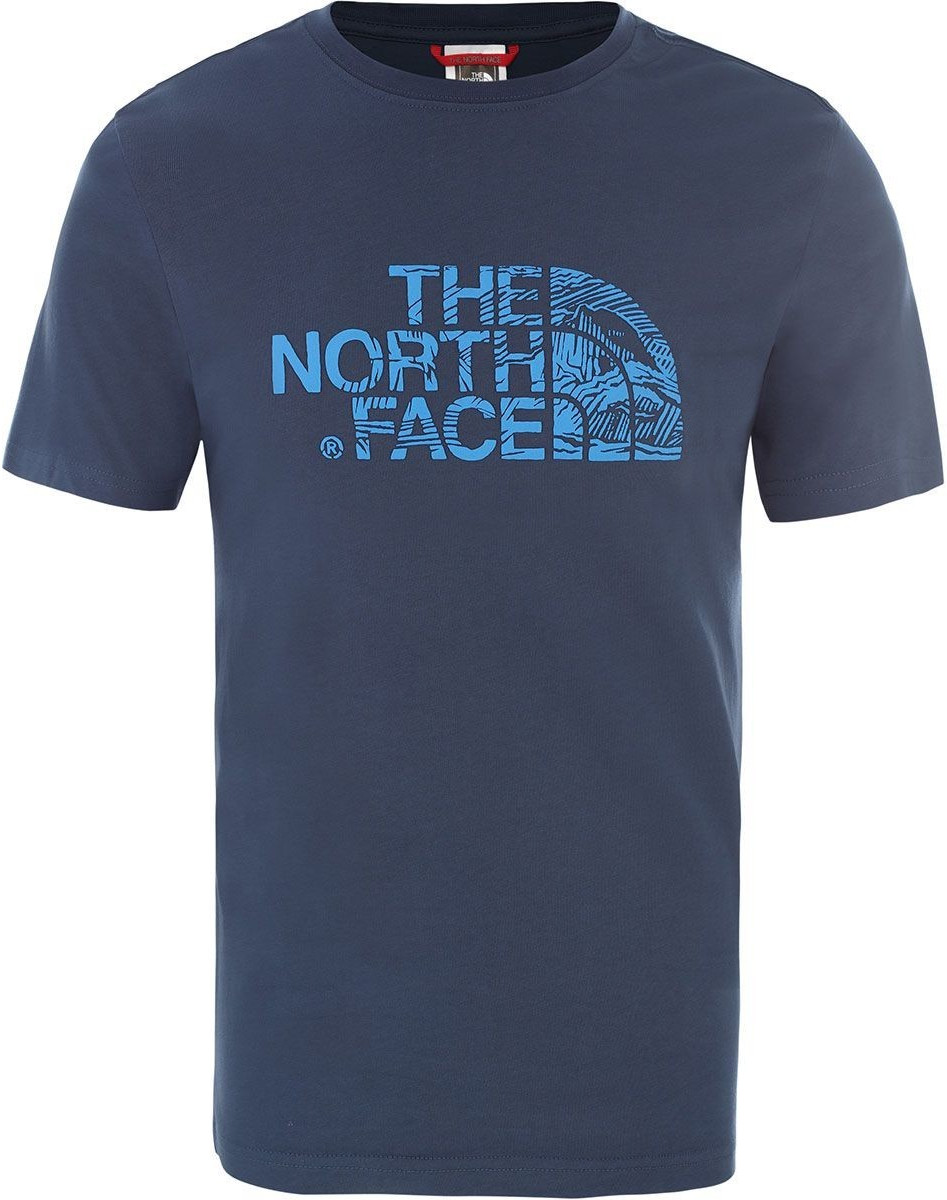 The North Face Woodcut Dome Tee blue wing teal