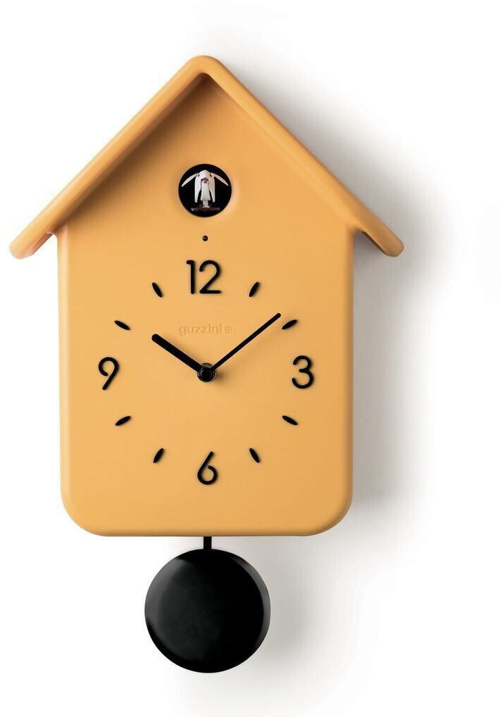 Guzzini Horloge coucou à pendule jaune