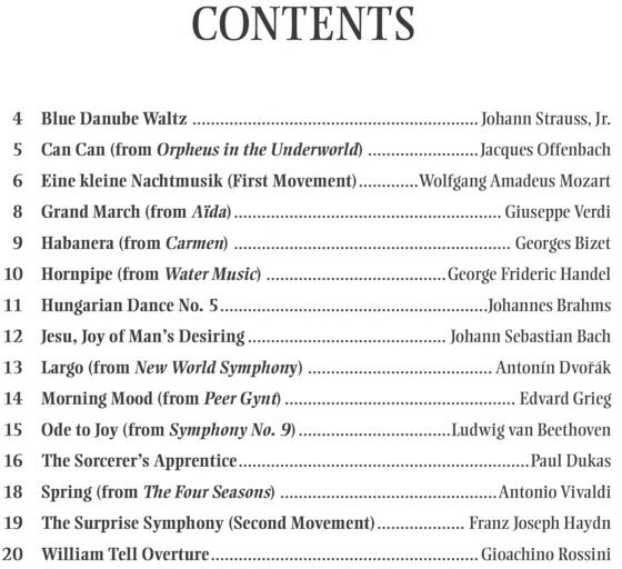 Hal Leonard Great Classical Themes Tenor Sax