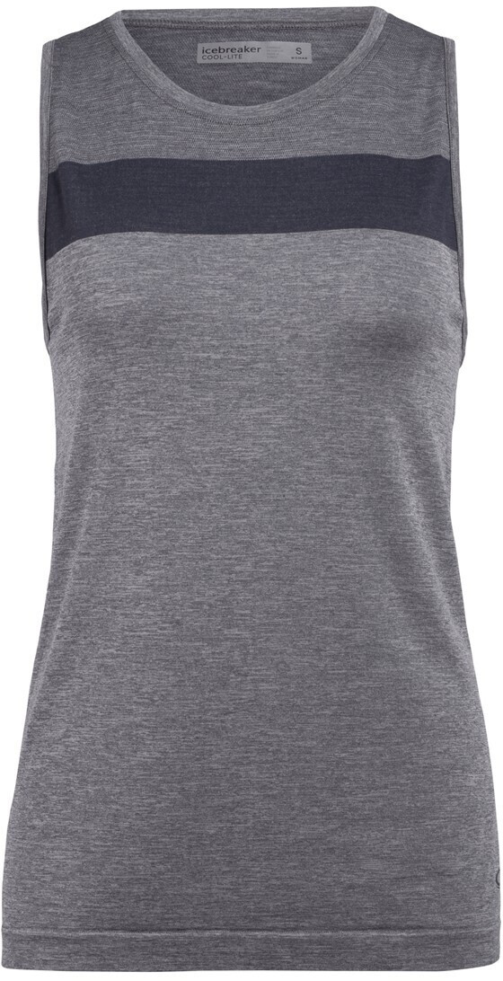 Icebreaker Women's Cool-Lite Merino Motion Seamless Tank Top panther heather