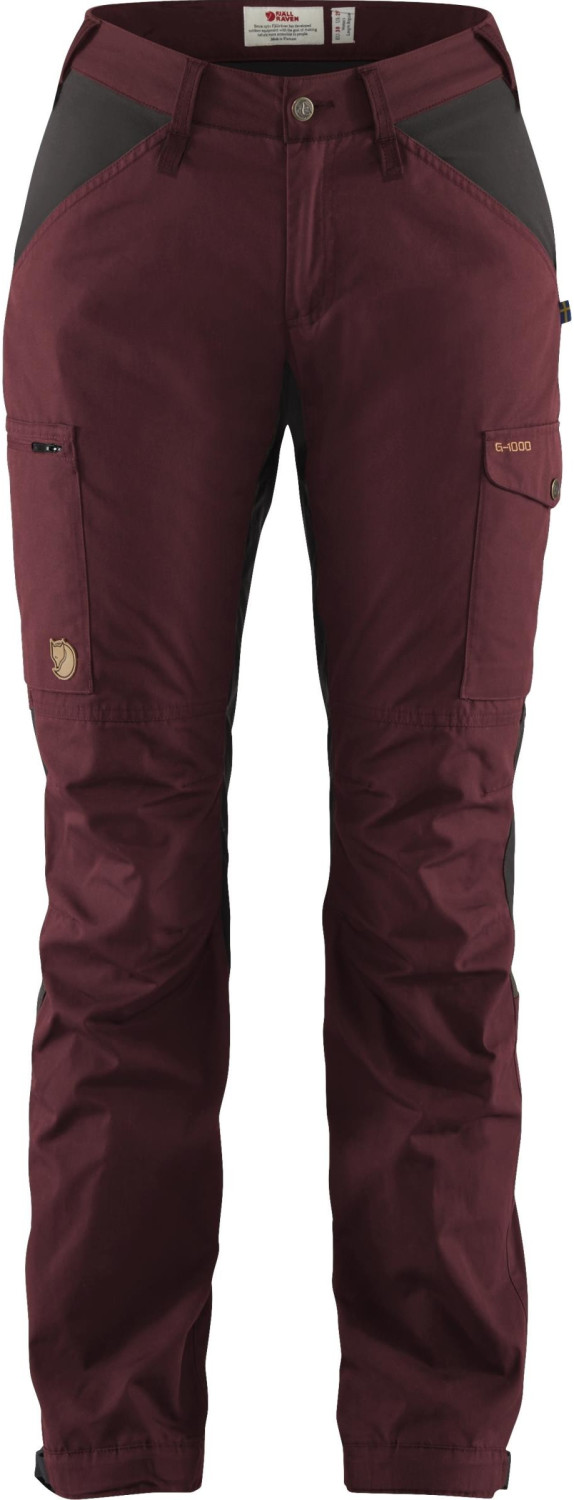 Fjällräven Kaipak Trousers Curved W (89829) dark garnet/dark grey