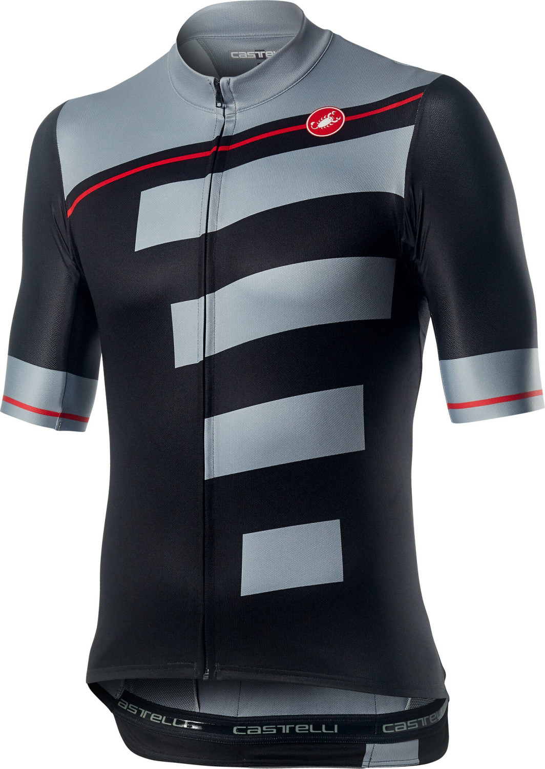 Castelli Trofeo SS Trikot Men light black/vortex gray