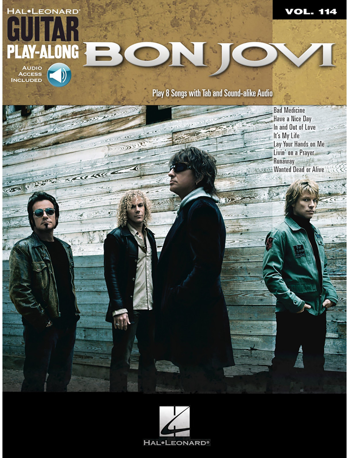 Hal Leonard Bon Jovi Guitar Play-Along Volume 114
