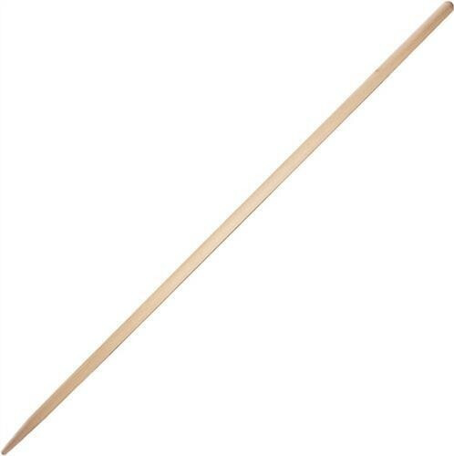 Löffert Broomstick length 1200mm diameter 24mm unpainted, with conical metal housing
