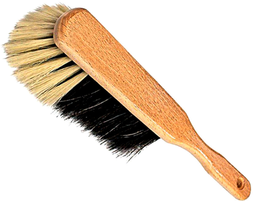 Peggy Perfect Hand brush beech stained nut brown hair mix 28cm