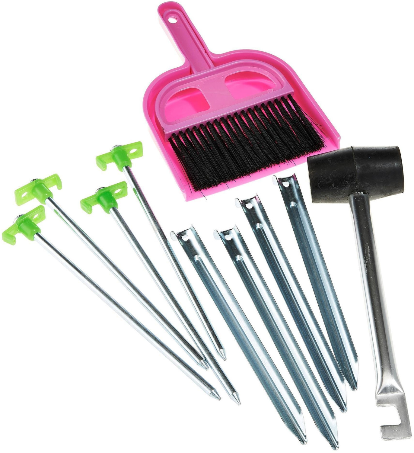 CAO Complete set for setting up the tent Hammer pegs Shovel hand brush