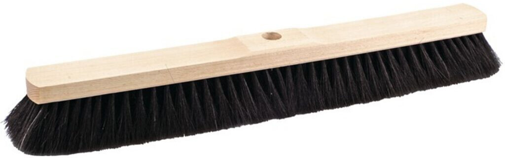 Sorex Hall broom horsehair L.600mm with handle hole saddle wood