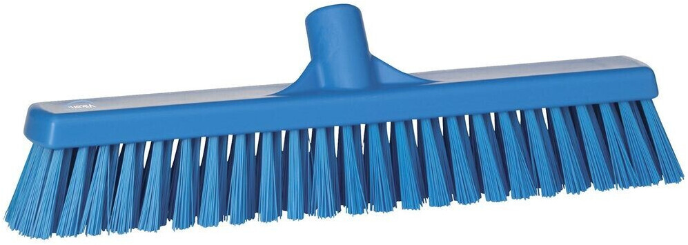 Vikan Broom 40 cm soft hard bristle blue, body blue blue