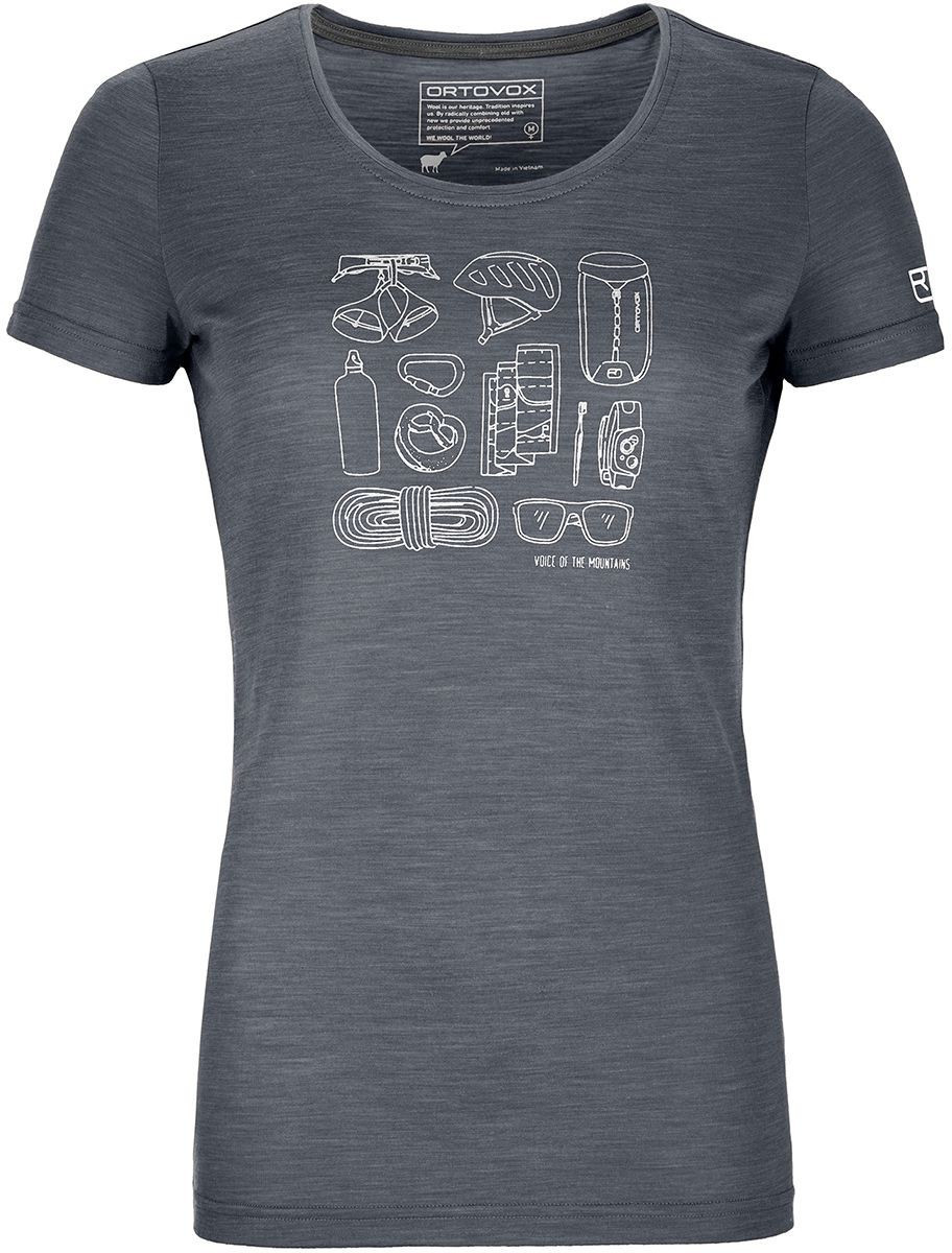 Ortovox 120 Cool Tec Puzzle T-Shirt W (88054) black steel blend