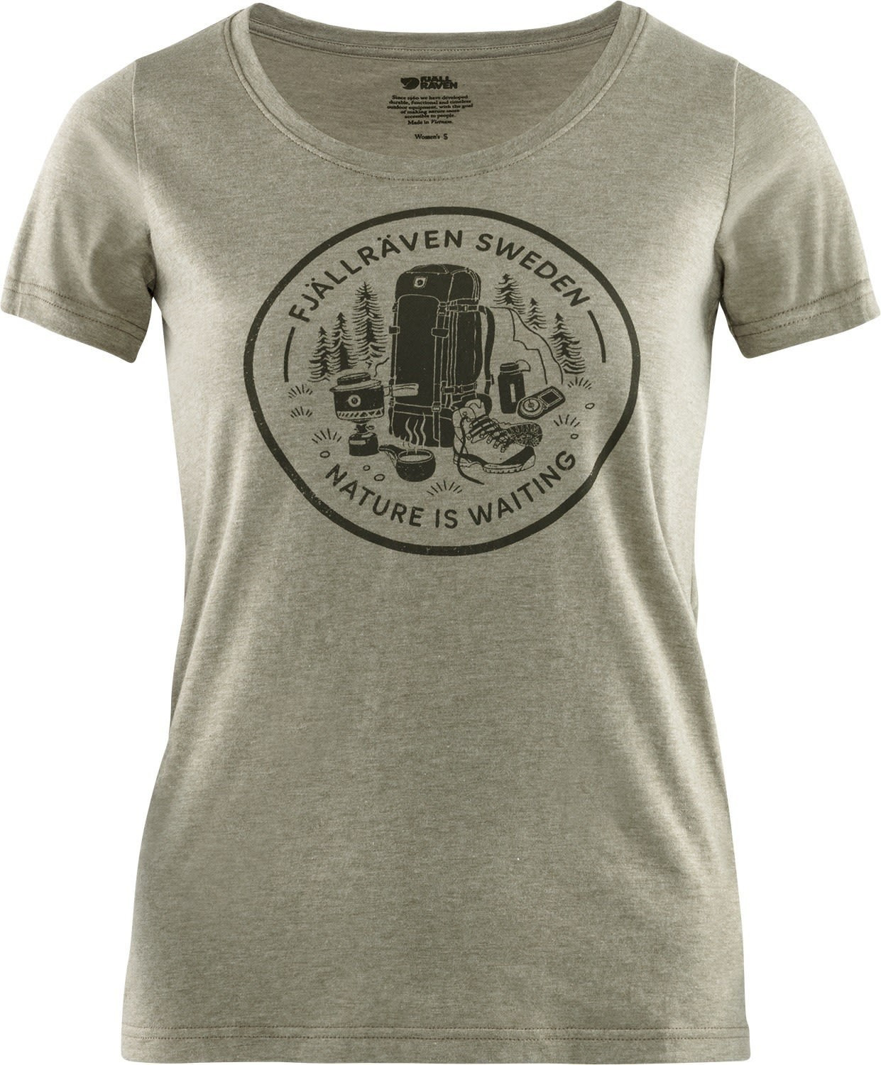 Fjällräven Fikapaus T-Shirt W light olive/melange