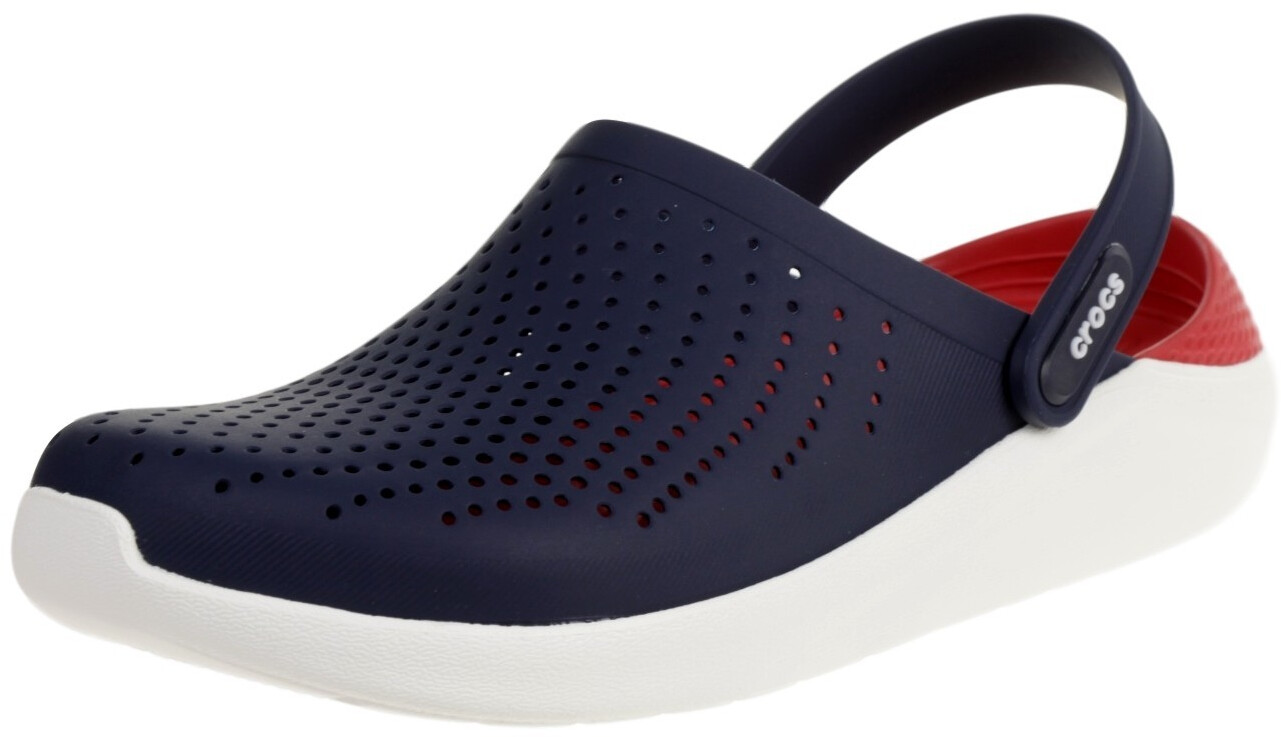 navy pepper crocs