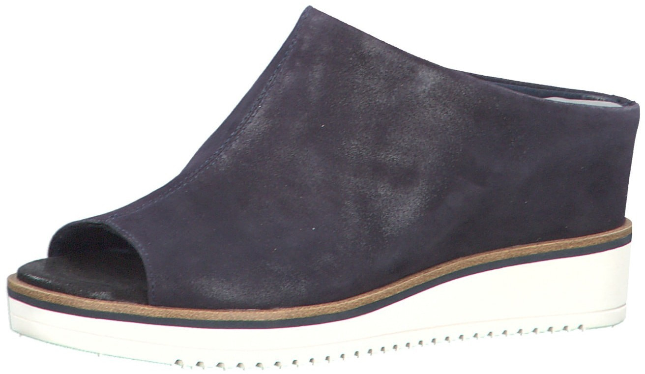 tamaris leather mule