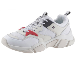 tommy hilfiger chunky mixed textile trainer