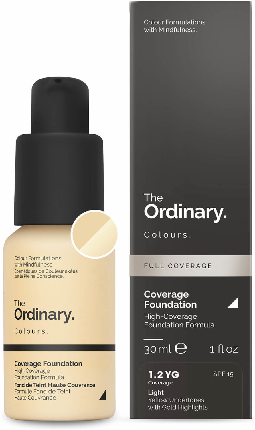 The Ordinary Colours fond de teint haute couvrance n°1.2YG (30 ml)