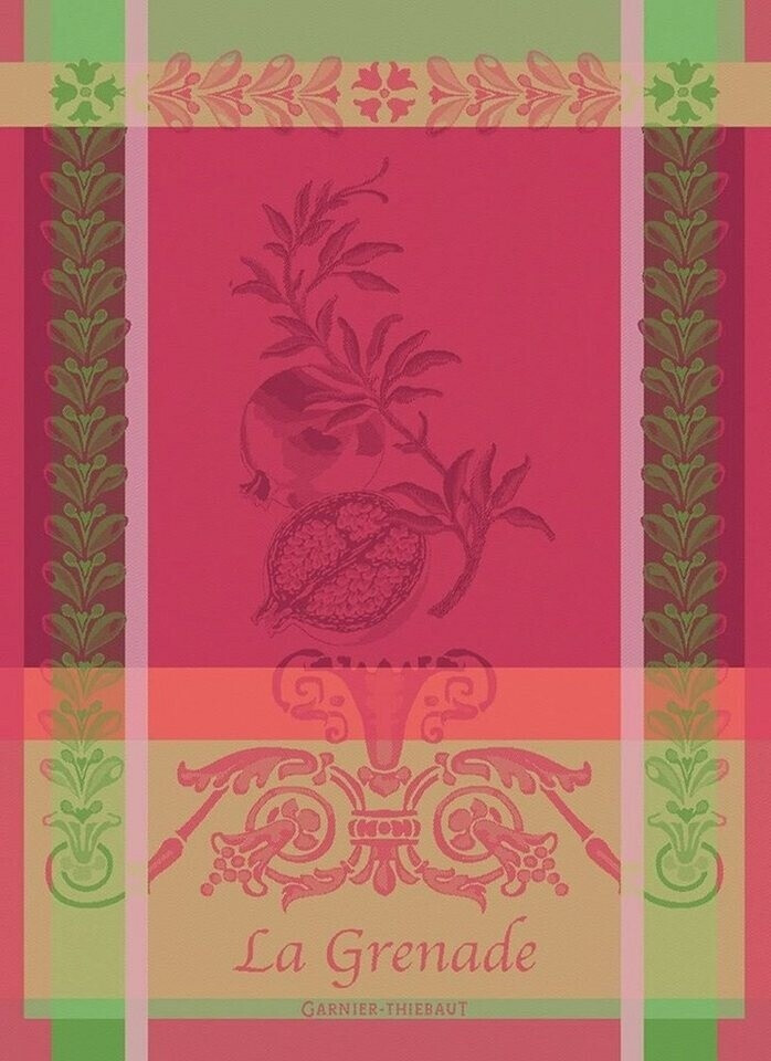 Garnier-Thiebaut Dish Towel Pomegranate Grenade Rose